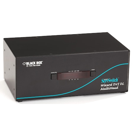 BLACK BOX Servswitch Wizard Dual-Link Dvi Quad-Hea KV2404A